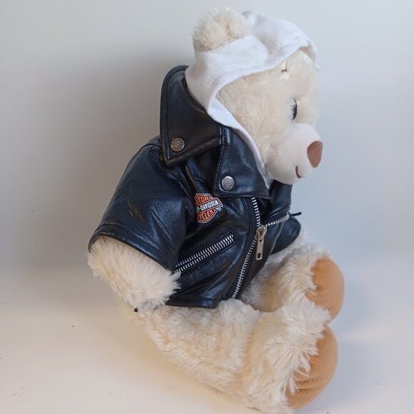 Build A Bear Workshop Harley Davidson Bear Plush Billys Place Biker - Picture 14 of 15